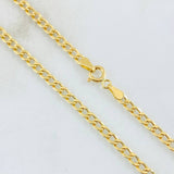 Cadena Cubana 3.8gr / 19 3/4 in / Oro Amarillo +1 18K
