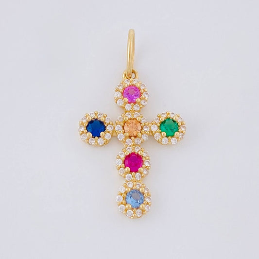 Pendant Dense Cross 1.9g / 1 in 18K Yellow Gold