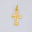 Dije Cruz Cristo Puntas Curvas 0.75g / 1 in Oro Amarillo 18K