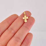 Christ Cross Pendant 0.6g / 3/4 in Yellow Gold 18K