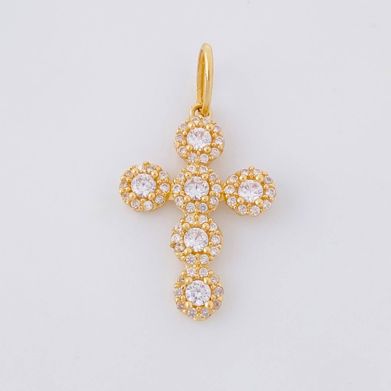 Dije Cruz Tupida 2g / 1 in Oro Amarillo 18K