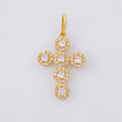 Dije Cruz Tupida 2g / 1 in Oro Amarillo 18K