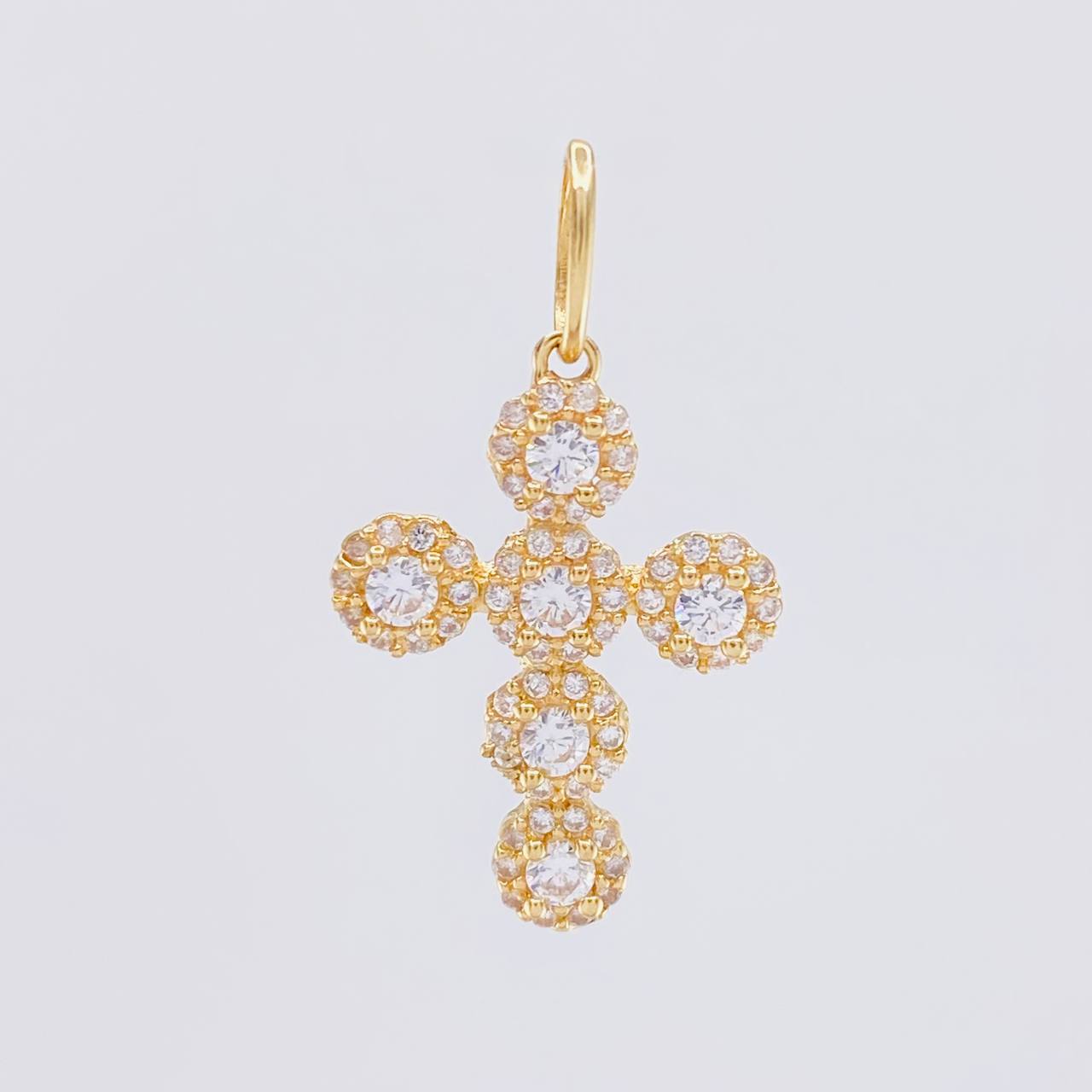 Dije Cruz Tupida 2g / 1 in Oro Amarillo 18K