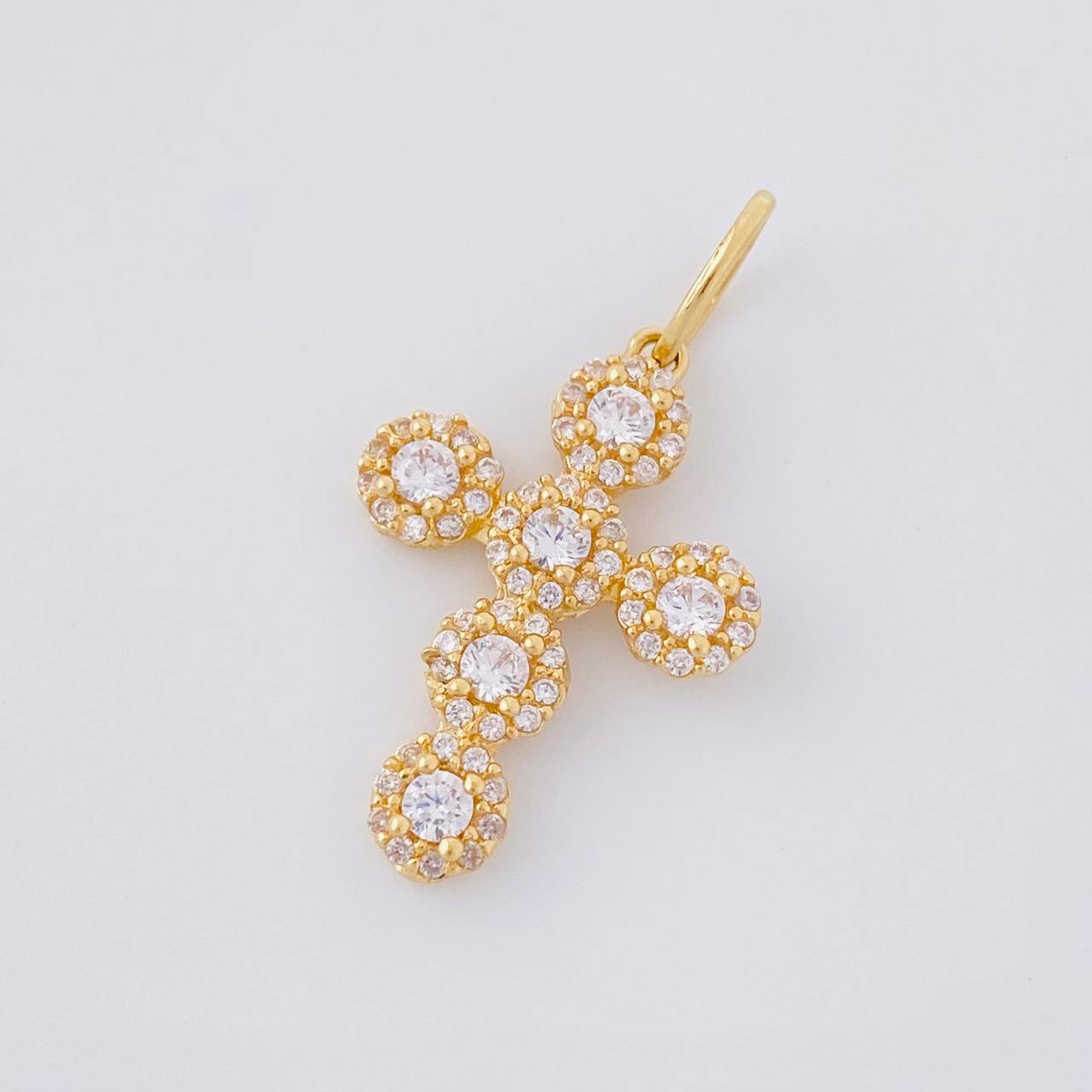 Dije Cruz Tupida 2g / 1 in Oro Amarillo 18K
