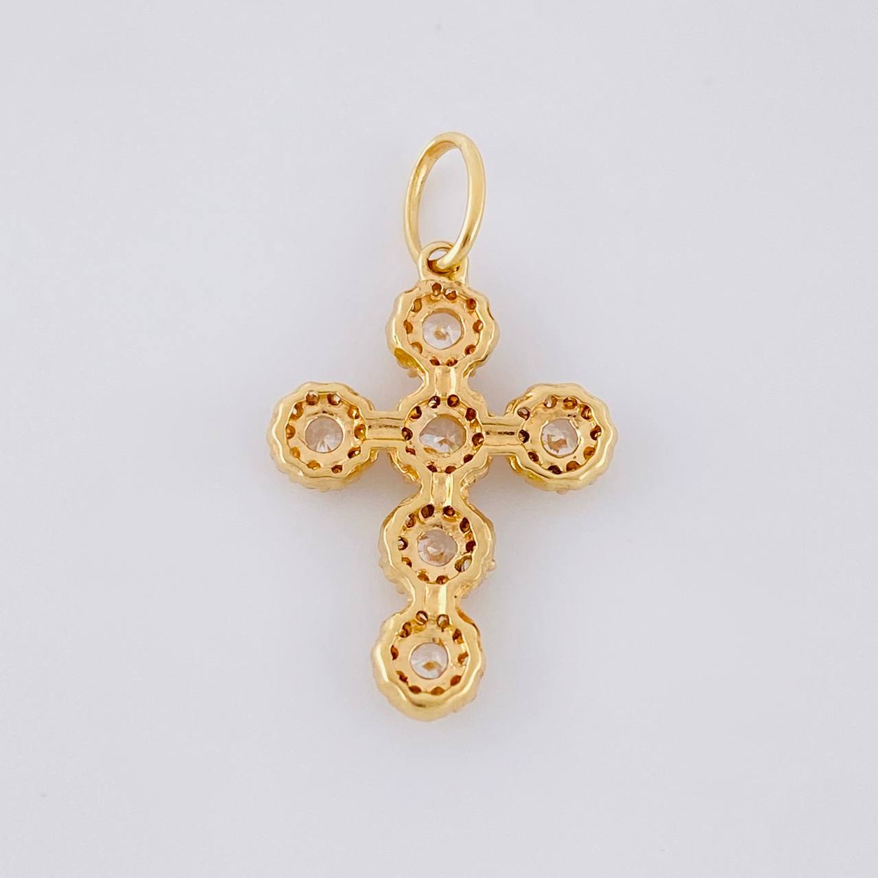 Dije Cruz Tupida 2g / 1 in Oro Amarillo 18K