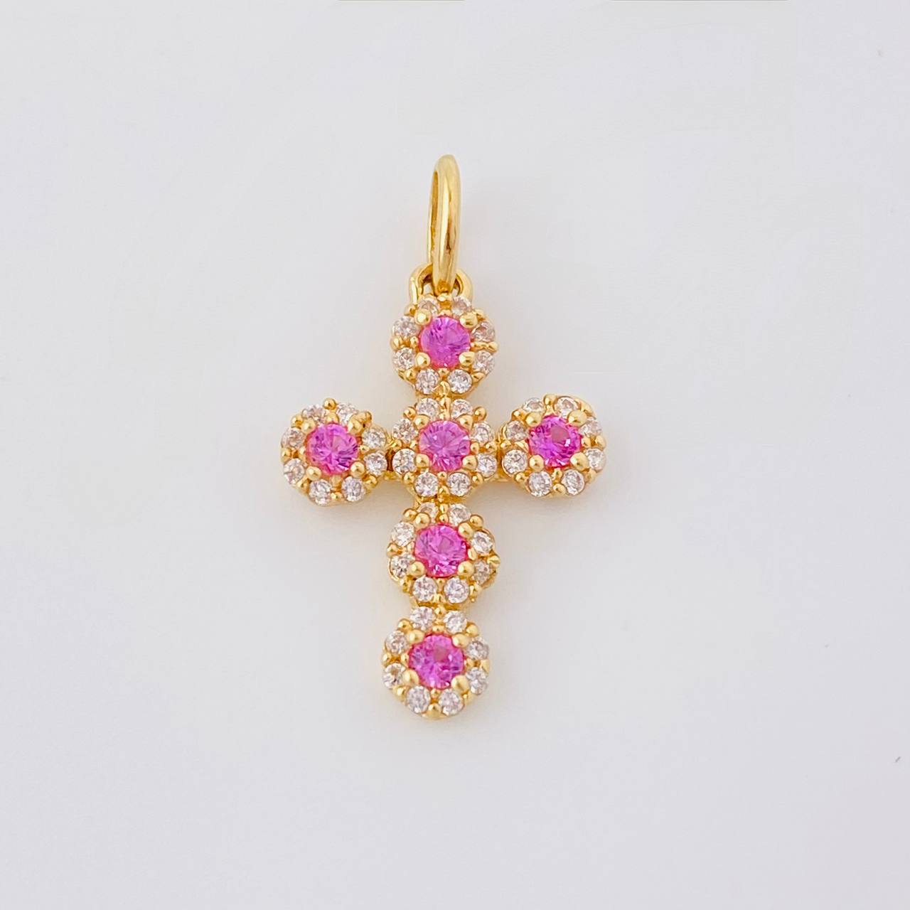 Dije Cruz Tupida 2g / 1 in Oro Amarillo 18K