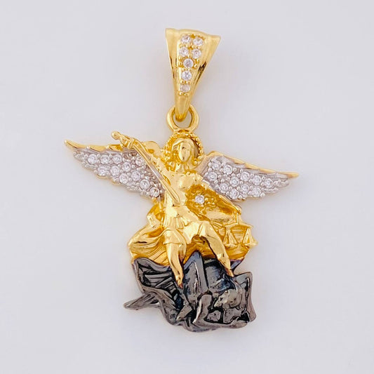 Dije San Miguel Arcangel 4.1g / 1 1/4 in Oro Amarillo 18K