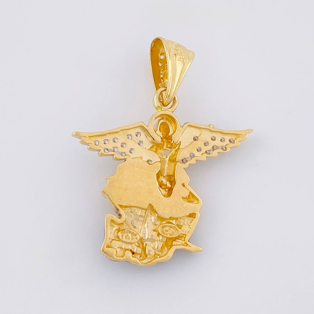 Dije San Miguel Arcangel 4.1g / 1 1/4 in Oro Amarillo 18K
