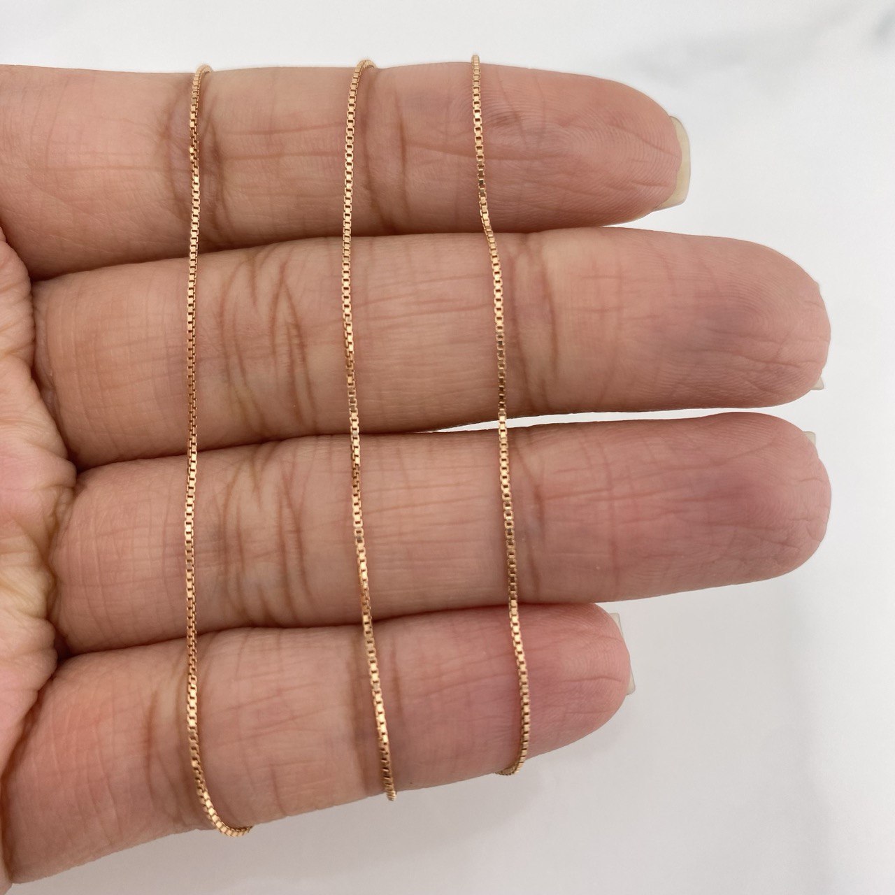 Cadena Veneciana 1.9 g / 20 in / 0.71 mm Oro Rosa 18K