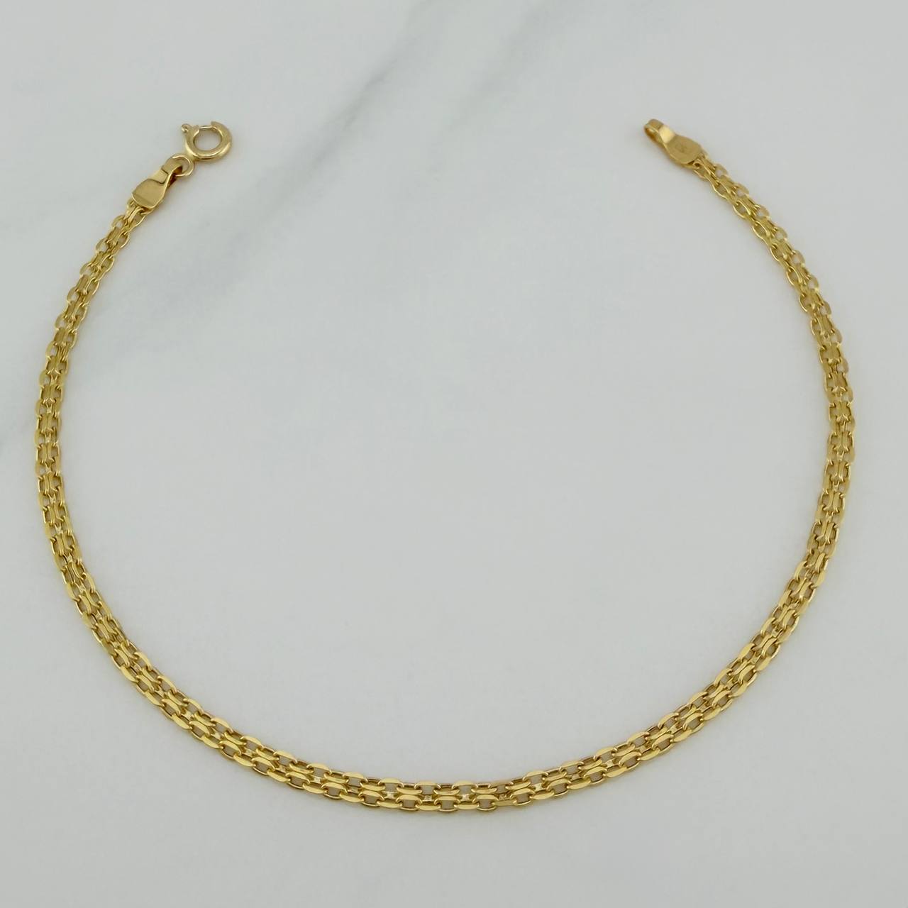 Bismark Bracelet 1.35 g / 7 1/2 in / 2.4 mm Yellow Gold 18K