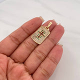 Dije Placa Cruz 2.95 g / 1 1/4 in Oro Amarillo 18K