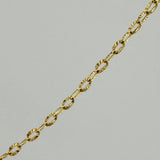 Paperclip Chain Diamond Cut 1.85 g / 17 3/4 in / 0.97 mm 18K Yellow Gold