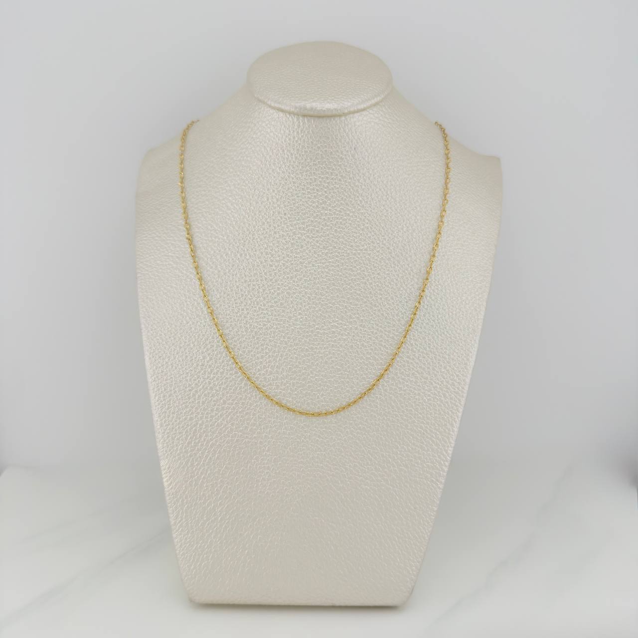 Paperclip Chain Diamond Cut 1.85 g / 17 3/4 in / 0.97 mm 18K Yellow Gold