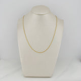 Paperclip Chain Diamond Cut 1.85 g / 17 3/4 in / 0.97 mm 18K Yellow Gold