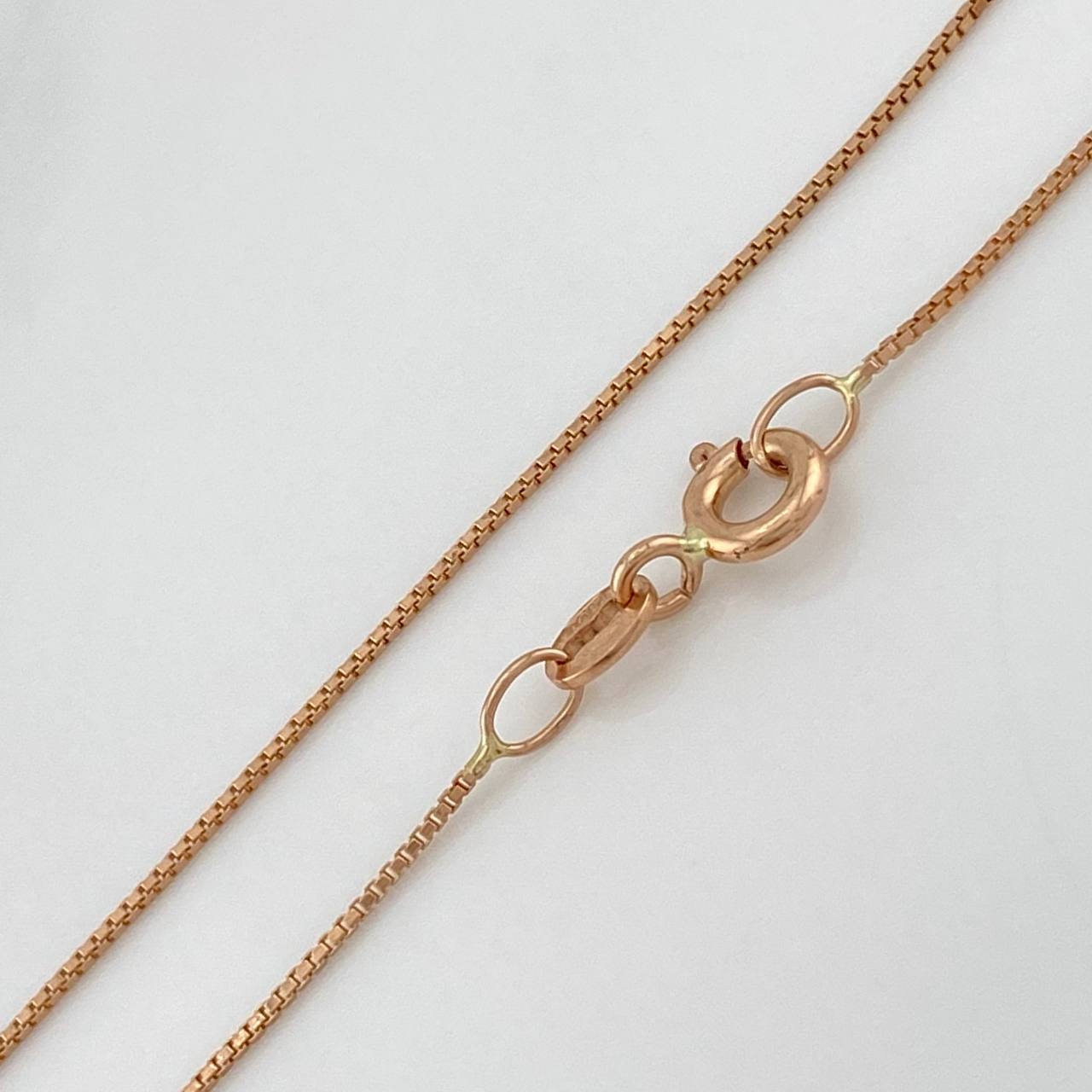 Cadena Veneciana 1.9 g / 20 in / 0.71 mm Oro Rosa 18K