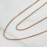 Cadena Veneciana 1.9 g / 20 in / 0.71 mm Oro Rosa 18K