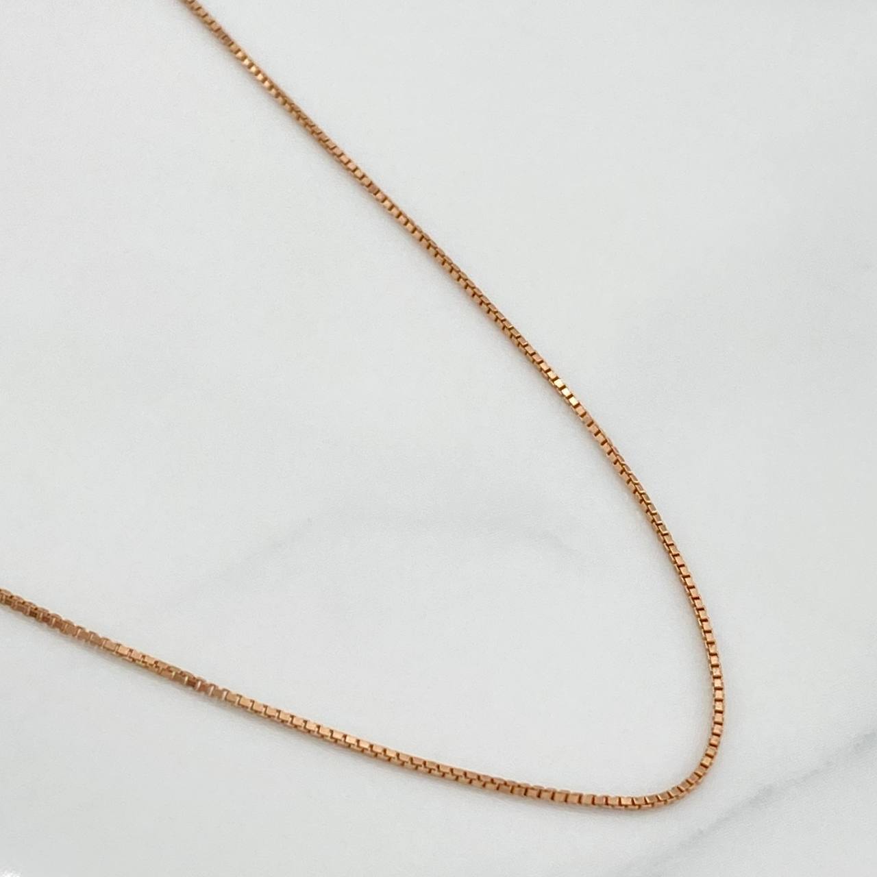 Cadena Veneciana 1.9 g / 20 in / 0.71 mm Oro Rosa 18K