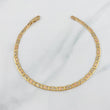 Flat Ladder Diamond Cut Anklet 7.3 g / 9 1/4 in / 3.85 mm Three Golds 18K