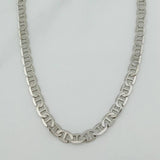 Cadena Escalera Plana 13.65 g / 23 3/4 in / 3.5 mm Oro Blanco 18K