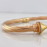 Pulso Entrelazado 12.55 g / 6 3/4 in / 4.5 mm Dos Oros Amarillo Rosa 18K