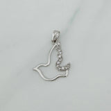 Dove Pendant 0.85 g / 1 in 18K White Gold