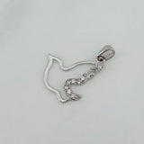 Dove Pendant 0.85 g / 1 in 18K White Gold