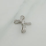Bow Pendant 2.35 g / 3/4 in 18K White Gold