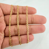Cadena Escalera Plana 3.3 g / 23 3/4 in / 2.56 mm Oro Amarillo 18K