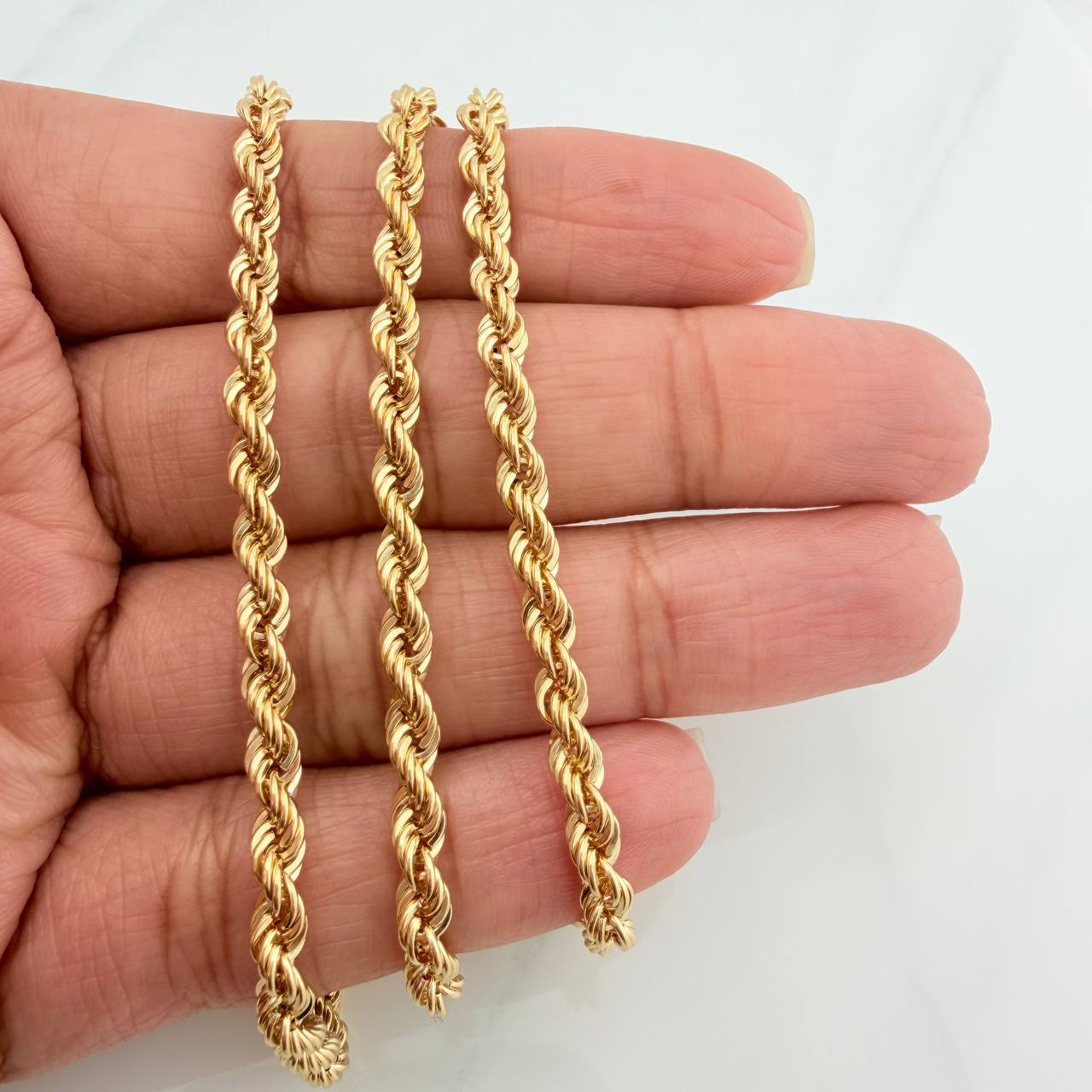 Cadena Lazo 9.25 g / 25 3/4 in / 3.65 mm Oro Amarillo 18K