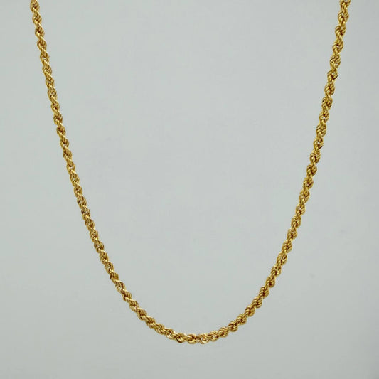 Rope Chain 2.5 g / 23 1/2 in / 1.92 mm Yellow Gold 18K
