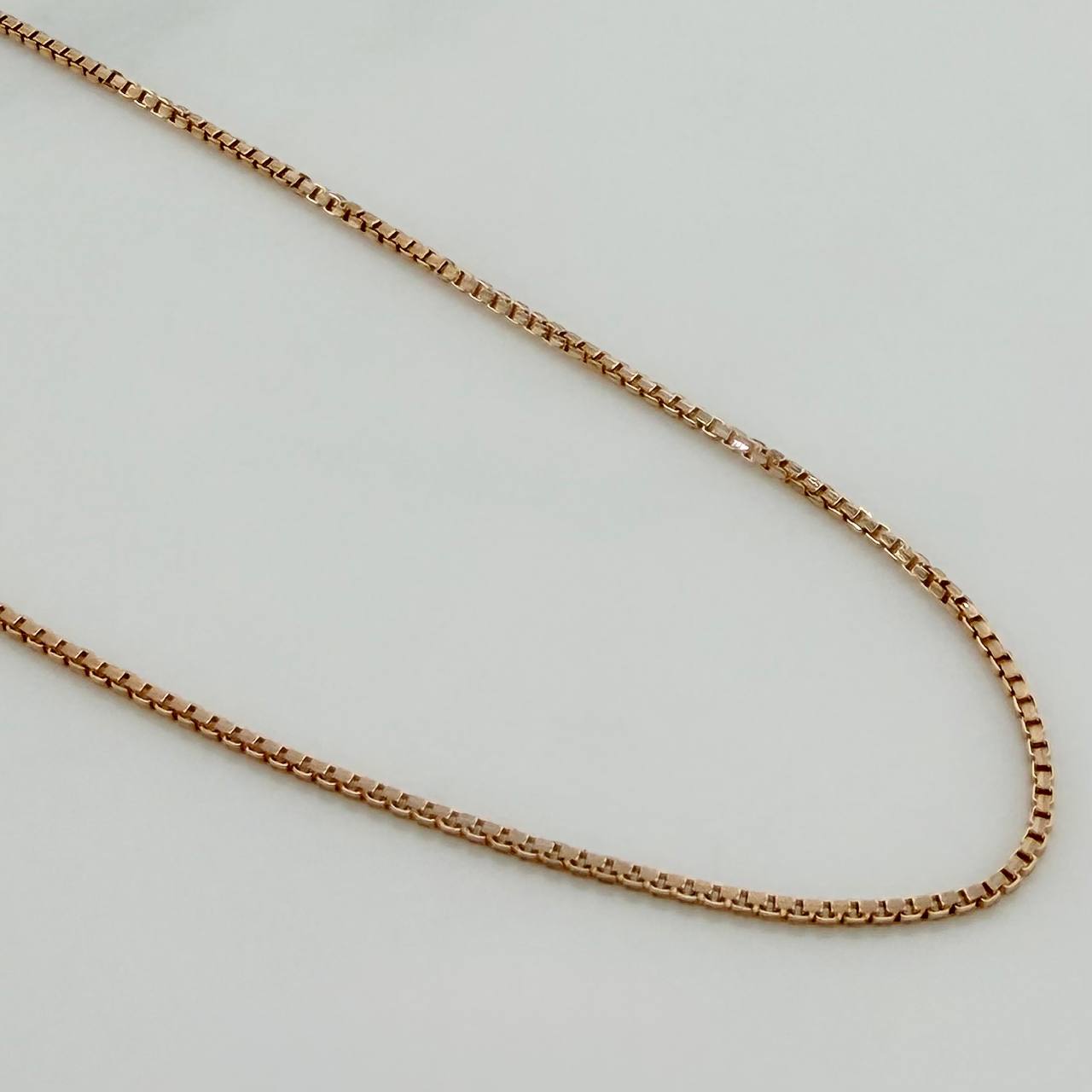 Venetian Chain 6.05 g / 24 in / 1.3 mm Two-Tone White Rose 18K