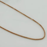 Venetian Chain 6.05 g / 24 in / 1.3 mm Two-Tone White Rose 18K