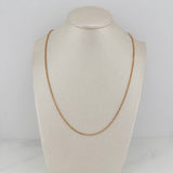 Venetian Chain 6.05 g / 24 in / 1.3 mm Two-Tone White Rose 18K