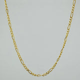 Cadena Figaro 3.1 g / 19 3/4 in / 2.26 mm Oro Amarillo 18K