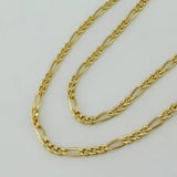 Cadena Figaro 3.45 g / 23 3/4 in / 2.17 mm Oro Amarillo 18K