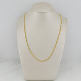 Cadena Figaro 3.1 g / 19 3/4 in / 2.26 mm Oro Amarillo 18K