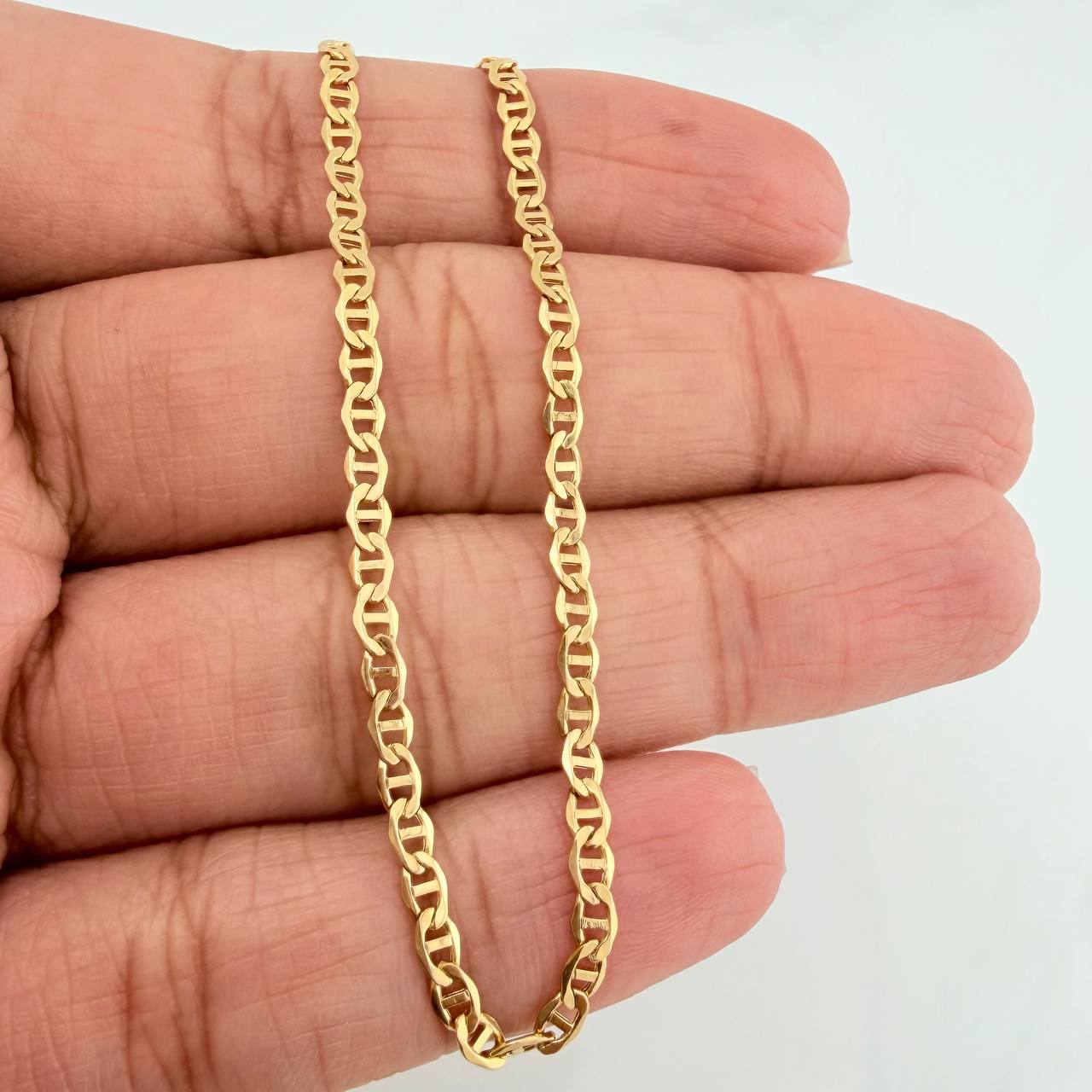 Flat Mariner Bracelet 1.3 g / 7 3/4 in / 2.55 mm Yellow Gold 18K