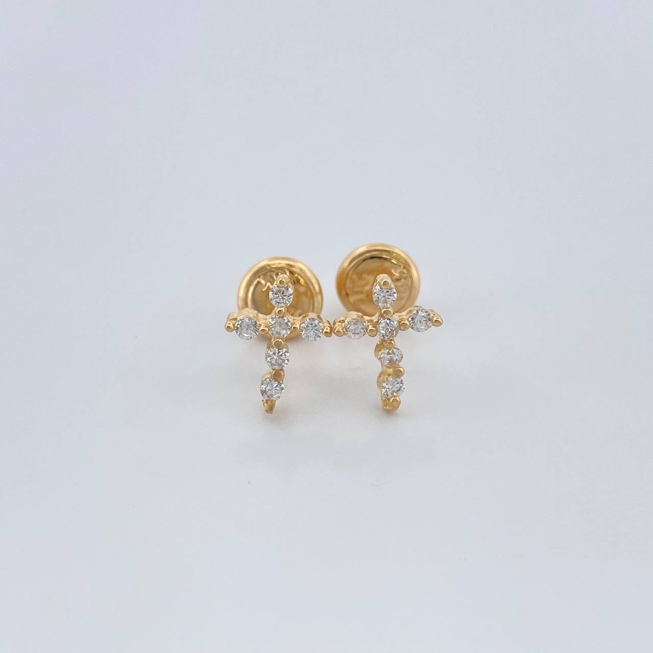 Topos Cruz 0.85gr / 8.4mm Oro Amarillo 18K %