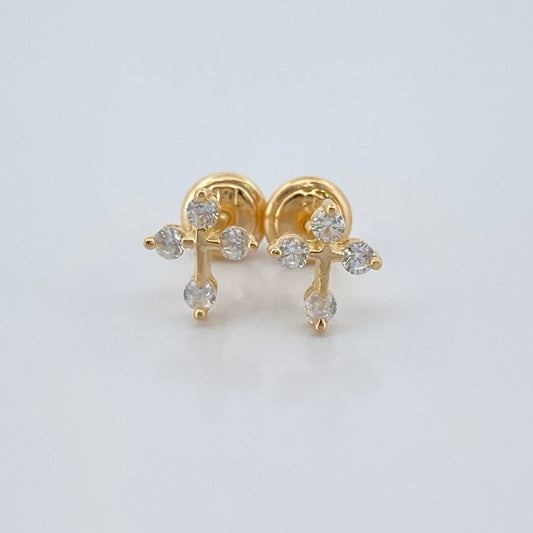 Topos Cruz 1gr / 8.25mm Oro Amarillo 18K %