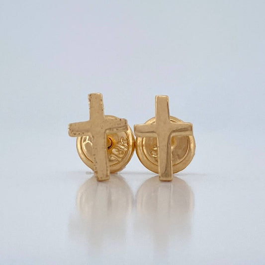 Topos Cruz 0.7gr / 7.25mm Oro Amarillo 18K %
