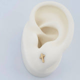 Topos Cruz 0.45gr / 7.1mm Oro Amarillo 18K %