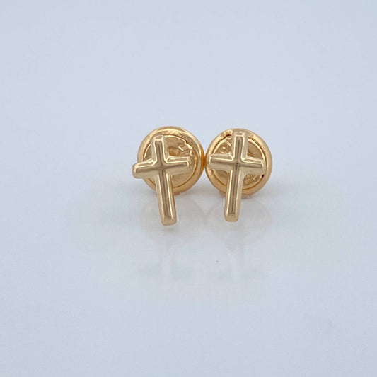 Topos Cruz 0.45gr / 7.1mm Oro Amarillo 18K %