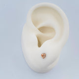 Topos Silueta Corazon 0.55gr / Oro Rosa 18K %