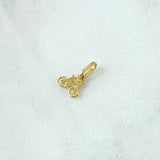 Dije Bicicleta 0.35gr / 1cm / Liso Oro Amarillo 18K *