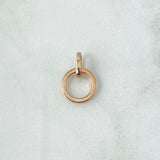 Dije Aro 1.1gr / 1.6cm / Liso Oro Rosa 18K *