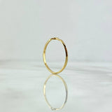 Cross Ring 1.1gr / T7 3/4 / Green Zircon 18K Yellow Gold ©