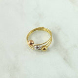 Orion Belt Ring 2.45gr / T8 / Three 18K Golds ©