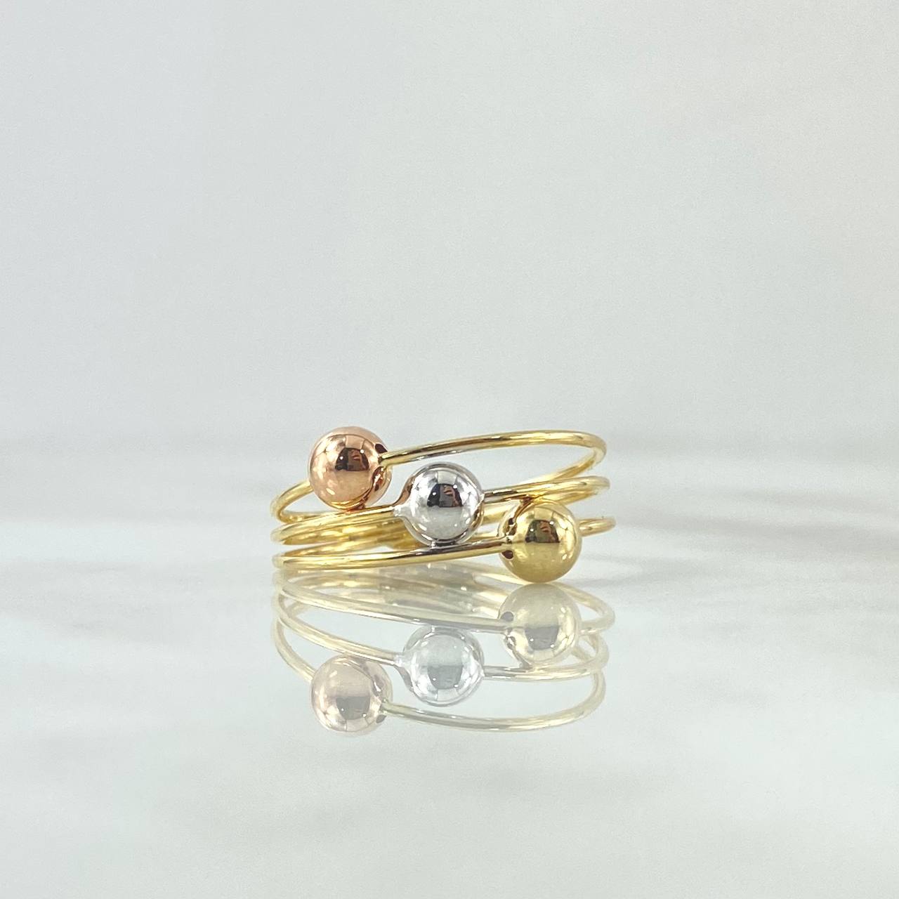 Orion Belt Ring 2.45gr / T8 / Three 18K Golds ©