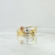 Orion Belt Ring 2.45gr / T8 / Three 18K Golds ©