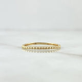 Anillo Mitad Esfera 1.1gr / T7 1/4 / Oro Amarillo 18K